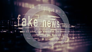 Fake news background