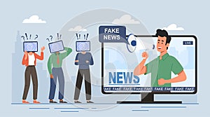 Fake news concept