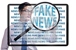 Fake news concept in information manipulation concept