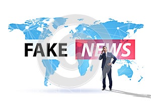 Fake news concept in information manipulation concept