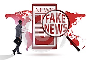 Fake news concept in information manipulation concept