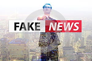 Fake news concept in information manipulation concept