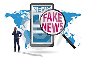 Fake news concept in information manipulation concept