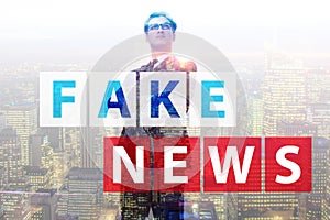 Fake news concept in information manipulation concept