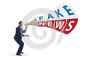 Fake news concept in information manipulation concept