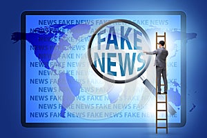 Fake news concept in information manipulation concept