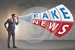 Fake news concept in information manipulation concept