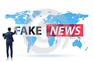 Fake news concept in information manipulation concept