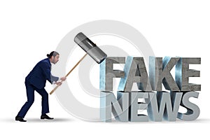 Fake news concept in information manipulation concept