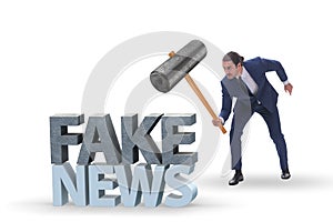 Fake news concept in information manipulation concept