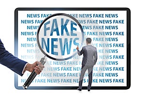 Fake news concept in information manipulation concept