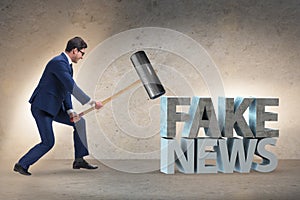 Fake news concept in information manipulation concept