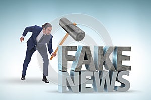 Fake news concept in information manipulation concept