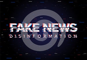 Fake news disinformation concept image photo