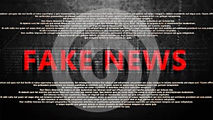 Fake news disinformation newspaper article concept, hoax internet social network propaganda misinformation. False news articles