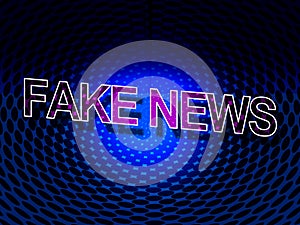 Fake News Meaning Misleading Falsehood 3d Illustration