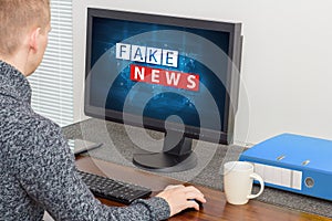 Fake news and misinformation concept