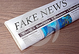 Fake News Newspaper photo