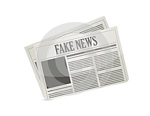 fake news newspaper illustration design icon