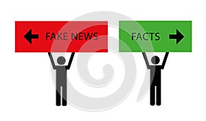 Fake news pictogram media