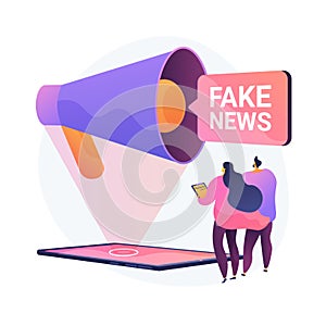 Fake news vector concept metaphor