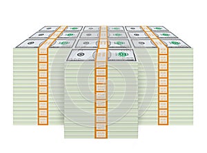 Fake One Million Dollar Stack (Isolated)