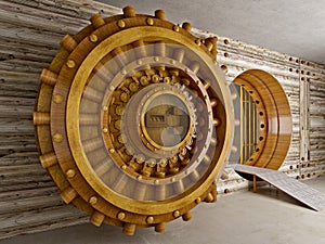 Fake wood vault