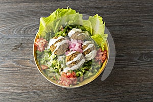 Falafel Salad Vegetarian dish