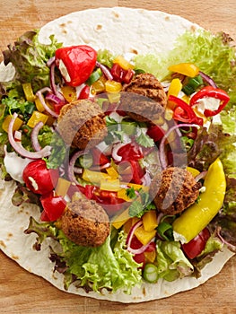 Falafel wrap