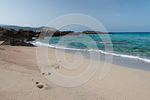 Falasarna beach, Crete, Greece.