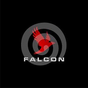 falcon bird vector logo design