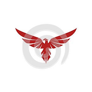 Falcon Eagle Bird Logo Template vector icon