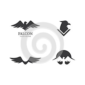 Falcon Eagle Bird Logo Template