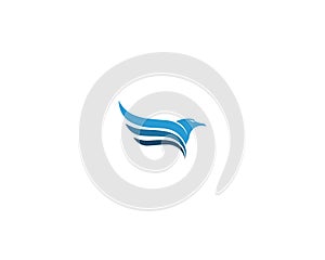 Falcon Eagle Bird Logo Template vector icon