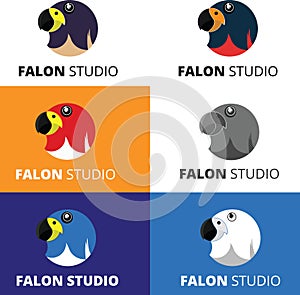 Falcon Camera Eye Studio Vector Logo Design