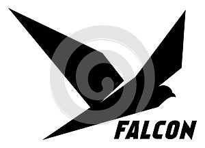 falcon logo brand design vector