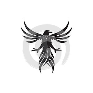 Falcon Wings Logo Template vector icon logo design app photo