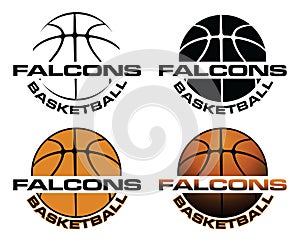 Falcons Basketball Team Design photo