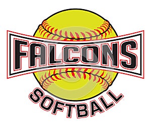 Falcons Softball Graphic