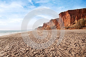 Falesia beach in Albufeira, Portugal photo