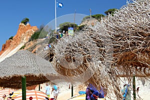 Falesia beach parasols photo