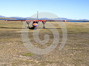 FALKLAND ISLADS, Small airplanes provide transport between the islands,