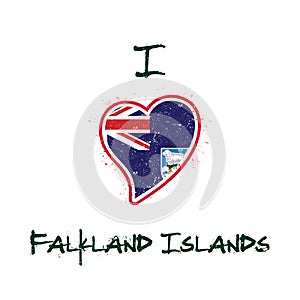 Falkland Islander flag patriotic t-shirt design.