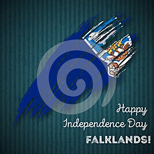 Falklands Independence Day Patriotic Design.