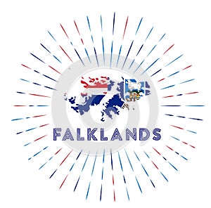 Falklands sunburst badge.