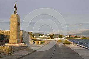 The Falklands War Memorial in Stanley