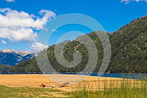 Falkner Lake located in the Nahuel Huapi National Park, province of Neuquen, Argentina