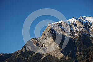 Falknis mountain near Maienfeld, Switzerland