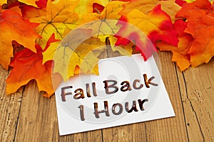 Fall Back 1 Hour