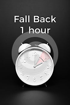Fall back concept Autumn Time change